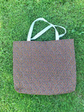 Vintage Quilted fabric quilt block Tote bag handbag market overnight boho bag