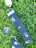 Vintage Fabric Key chain fob
